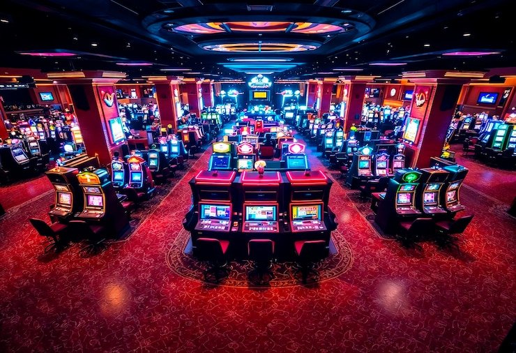 Arena Olahraga Virtual bernuansa hijau